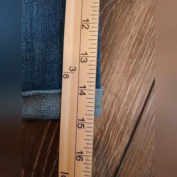 Hollister Blue Denim Bermuda Shorts Juniors Size 5 - Picture 4 of 9